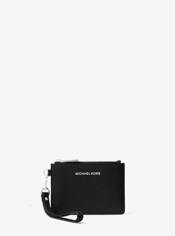 Damske Penazenky Michael Kors Leather Coin Purse Čierne - Doplnky Michael Kors Levně | MHVIC-2405